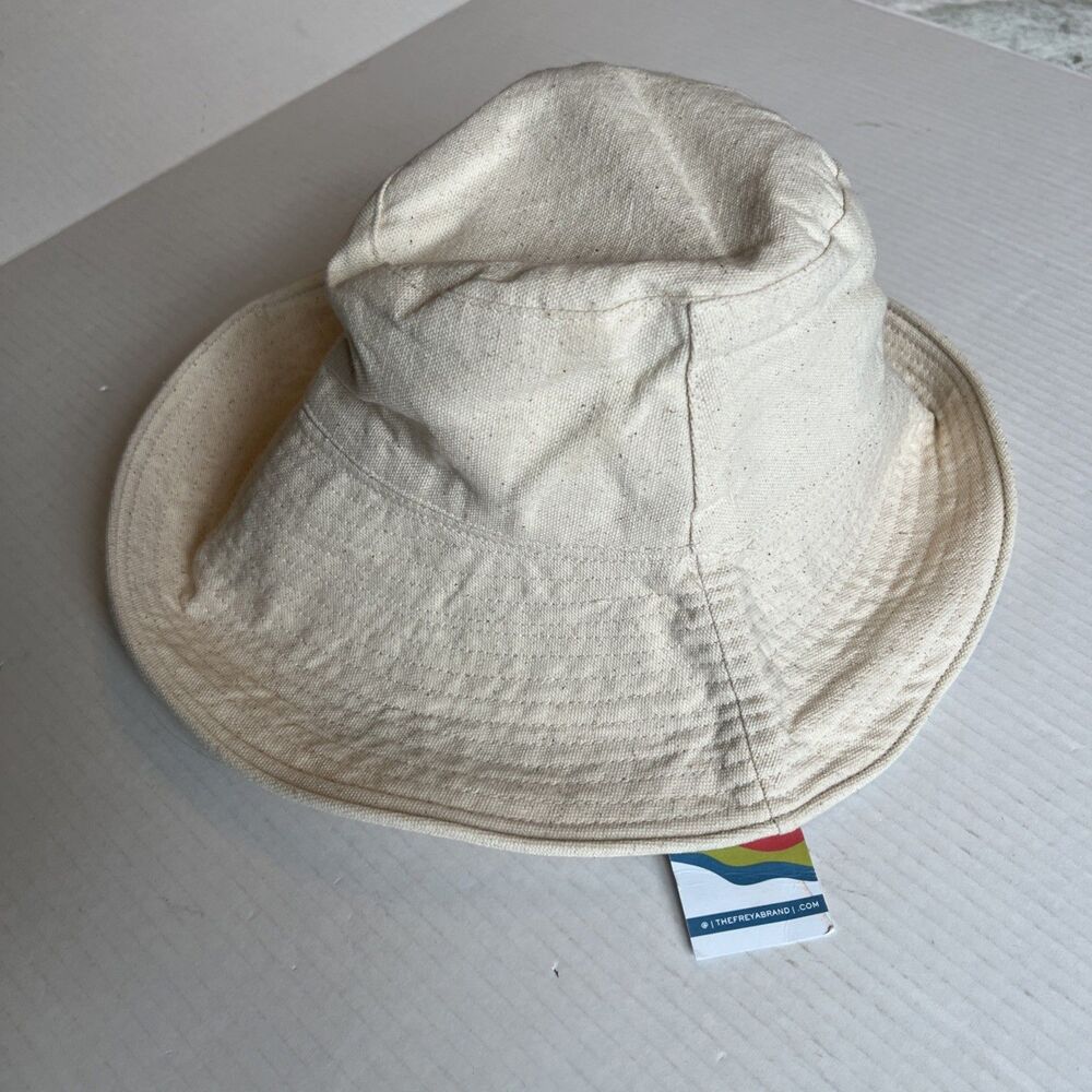 Freya - Bucket Hat Bone Canvas 100% Cotton NWT/ Great gift - Picture 2 of 6
